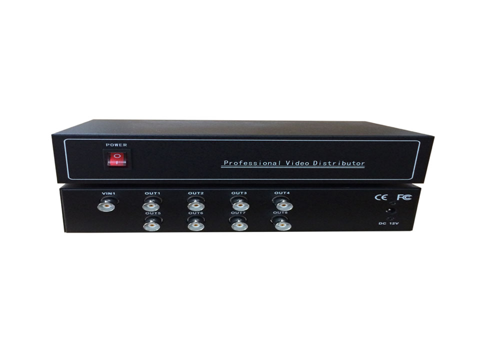 1進(jìn)8出AHD/TVI/CVI高清分配器